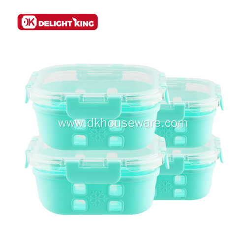 Custom Glass Food Container Set with Airtight Lid